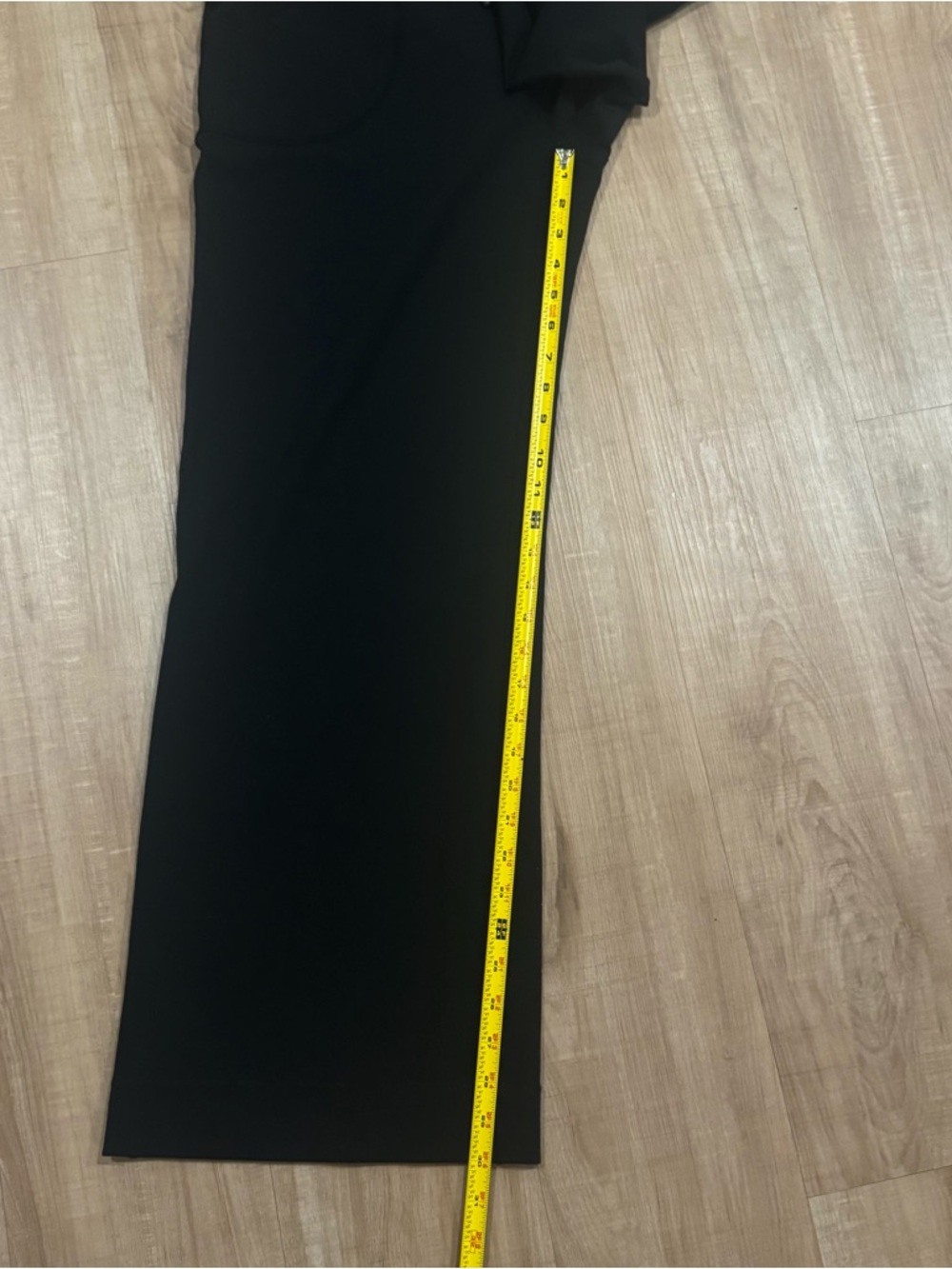 Lululemon Black Wide Leg Yoga Pants Drawstring High Rise Lounge - Picture 4 of 11